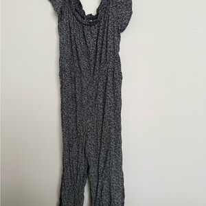 Old Navy Black and White Patterned Jumpsuit